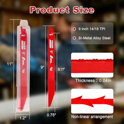 9 Inch 14 18 TPI Bi