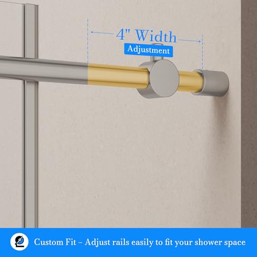 Frameless Double Sliding Shower Door