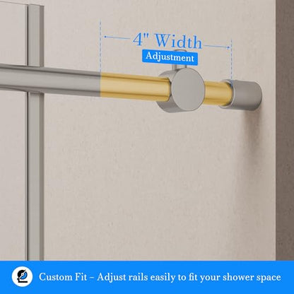 Frameless Double Sliding Shower Door
