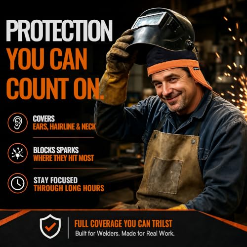 Welding Cap Breathable Cotton Welders Cap with Sweatband