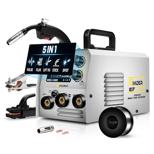 SSimder MIG Welder 110V 220V Dual Voltage MIG Welding Machine Multiprocess Welder for Home DIY