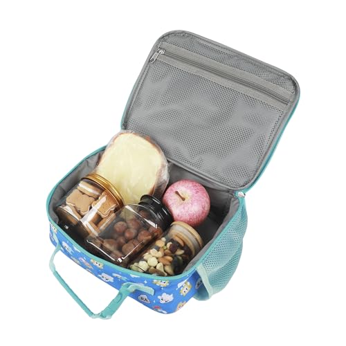 Lanky Box Favorite Characters Insulated Lunch Kit (Lanky Box Favorite Blue)