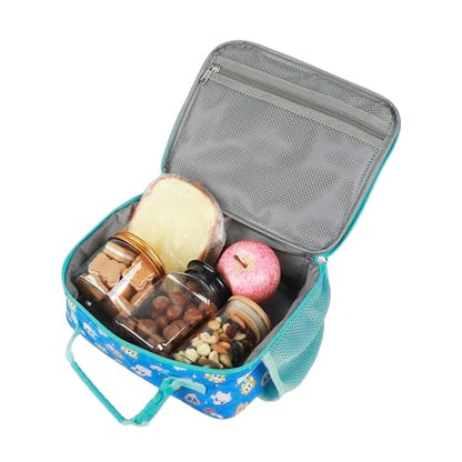 Lanky Box Favorite Characters Insulated Lunch Kit (Lanky Box Favorite Blue)