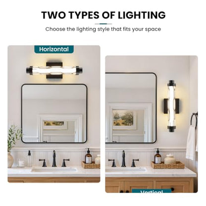 Wall Sconces Set of Two (Black / 16-Inch-2Pack)