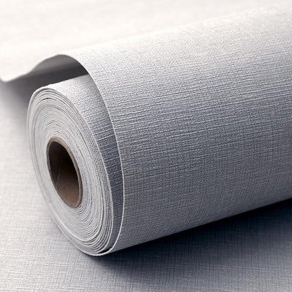 Woven Fabric Peel and Stick Wallpaper Subtle Linen Texture Grasscloth Washable Thick Self