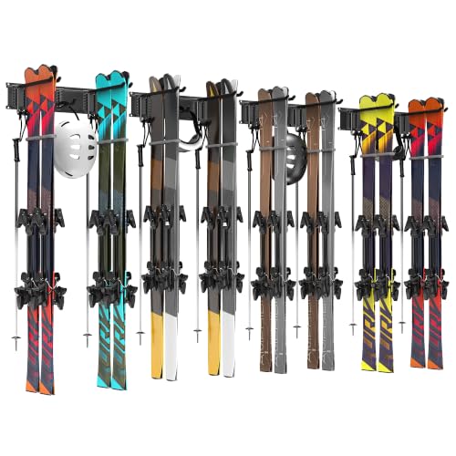 Wall Mounted Ski Storage Rack