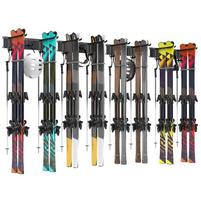 Wall Mounted Ski Storage Rack