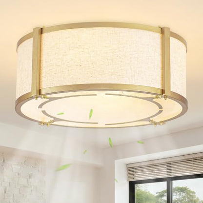 18.5 Inch Fabric Woven Ceiling Fan with Remote