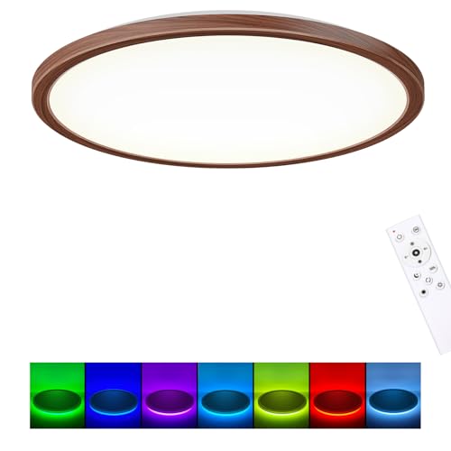 RGB LED Flush Mount Ceiling Light with Remote