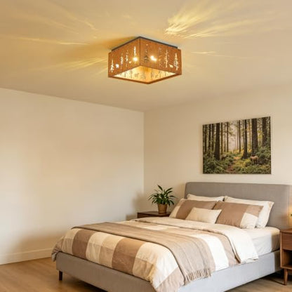 Farmhouse Flush Mount Ceiling Light Fixture