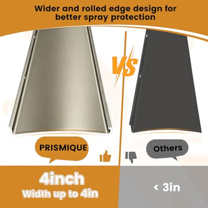 4" Extra Wide Door Rain Drip Guard