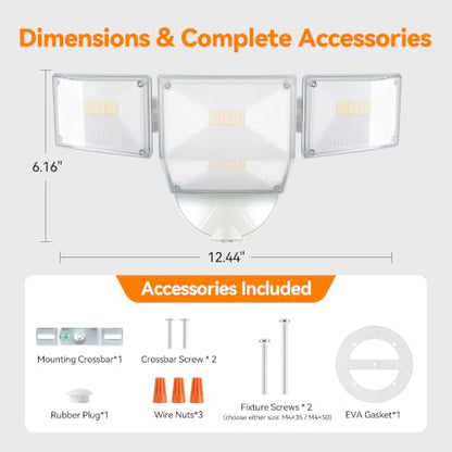 85W 10000LM Dusk to Dawn Flood Lights Outdoor
