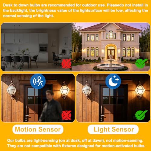 A19 Dusk to Dawn Light Bulbs