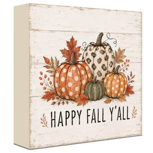 Fall Decorations for Home Wood Sign Fall Decor Shelf Decor