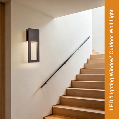 2 Pack Dimmable Indoor Outdoor Wall Sconces 15 Inch Waterproof (2Pack Textured Bronze(without Photocell))