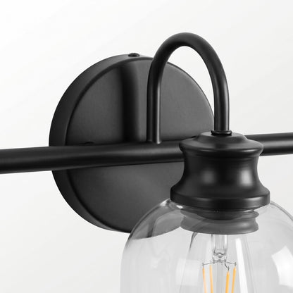 3 Lights 24" Bathroom Vanity Light Fixtures (Black / 3 Lights)
