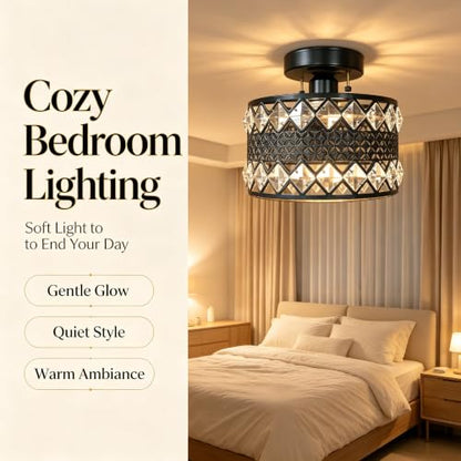 Crystal Ceiling Light Fixture