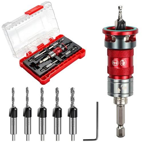 Countersink Drill Bit Set with Depth Stop Collar