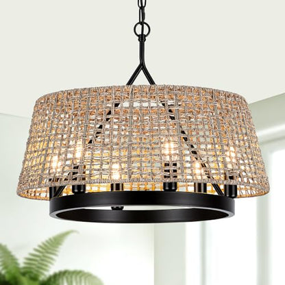 Rattan Chandelier