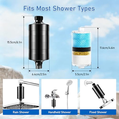 Larger Premium Metal Shower Filter