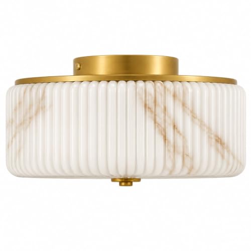 Milk Glass Ceiling Light