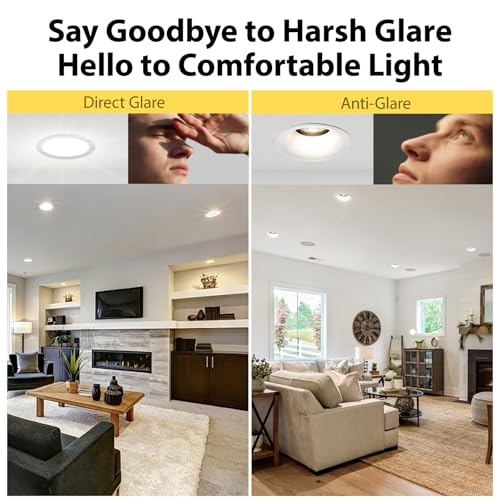2 inch Deep Regressed 5CCT Anti Glare Gimbal LED Recessed