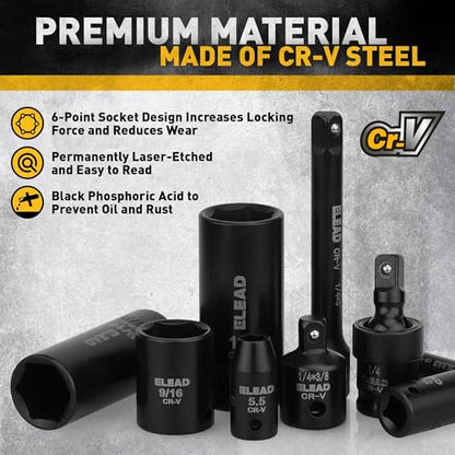 Drive Impact Socket Set