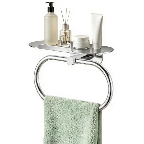 Hand Towel Holder with Shelf