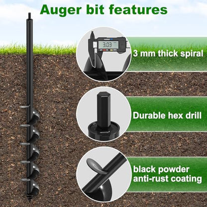 Auger Drill Bit for Planting