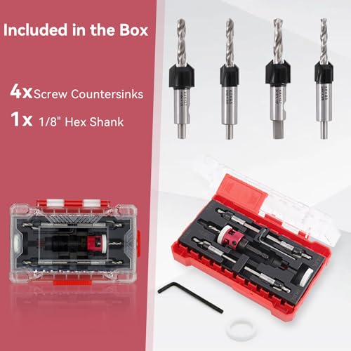 Countersink Drill Bit Set