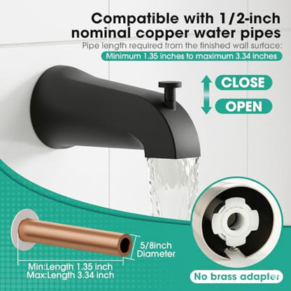 Shower Faucet Set Matte Black