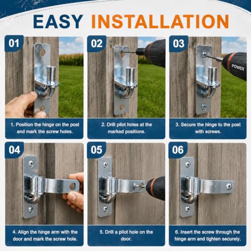 Post Gate Hinges
