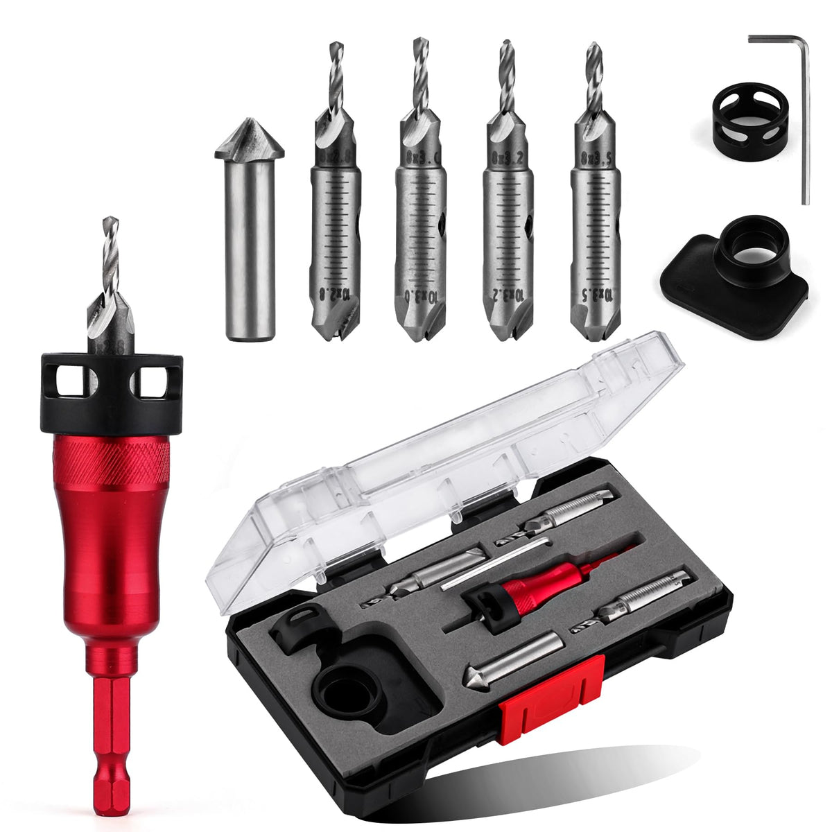 Metal Countersink Drill Bit Set