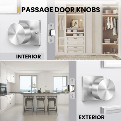 Brushed Nickel Closet Door Knobs (Brushed Nickel)