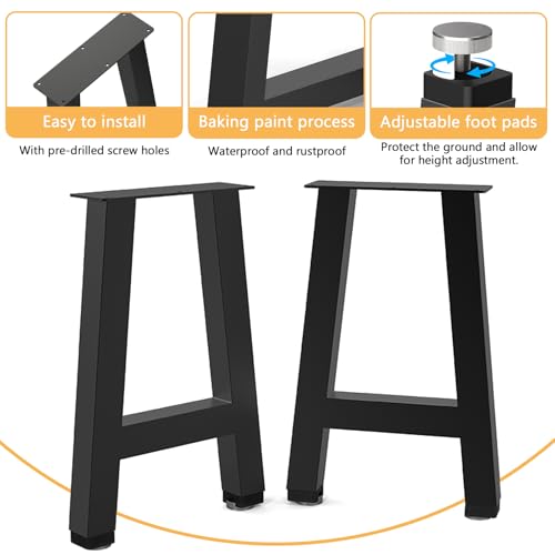 Table Legs Black Set of 2