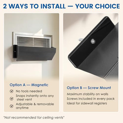 Metal Air Vent Deflector for Floor & Wall Registers