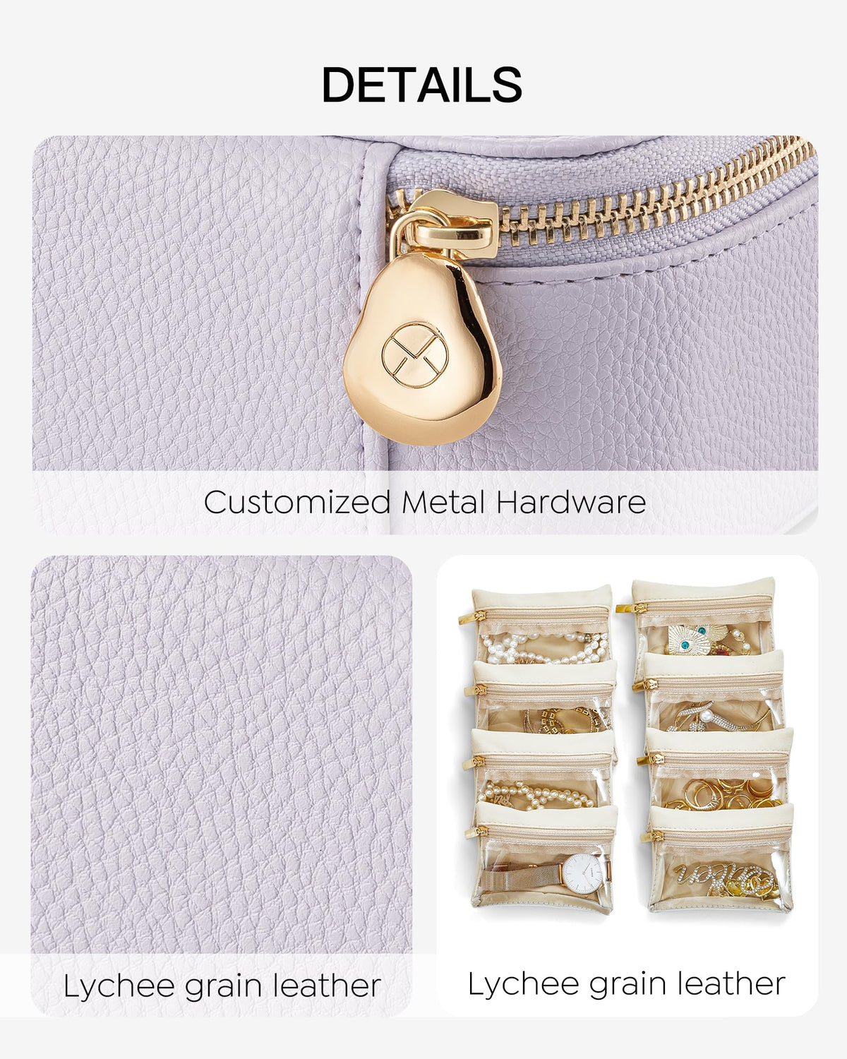 Jewelry Travel Case (F.8 PCS Purple)