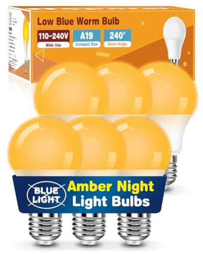 A15 Amber LED Light Bulb 1800K
