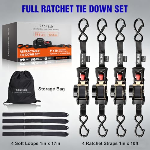 Retractable Ratchet Straps
