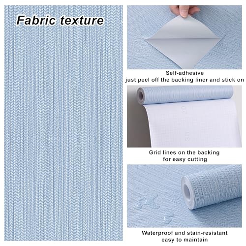 Herringbone Faux Grasscloth Self