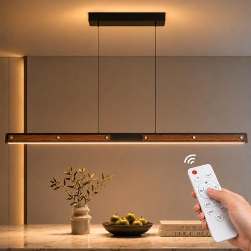 47" LED Linear Pendant Light Fixture (Black / 47inch)