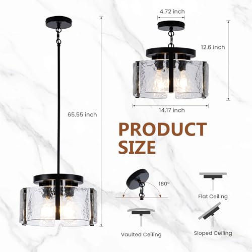 Drum Glass Chandelier