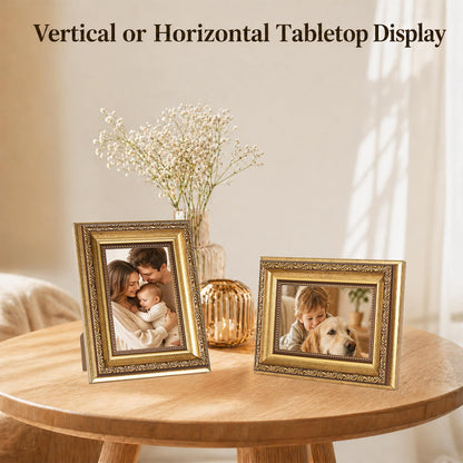 3.5x5 Vintage Picture Frame (Gold / 3.5x5 inch)