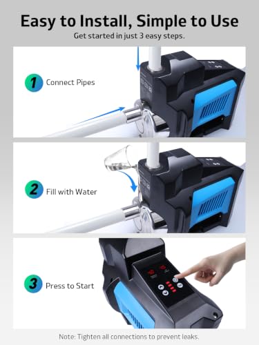 1HP Whole House Water Pressure Booster Pump for Home Water System (750W)
