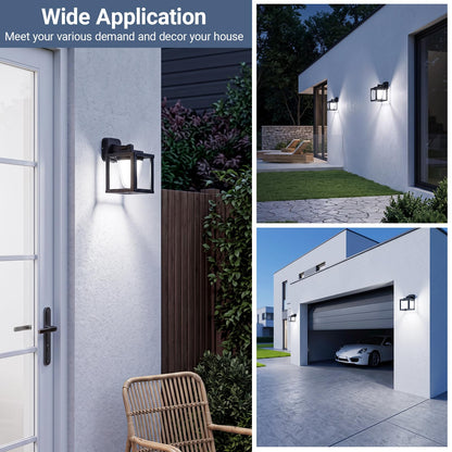 Outdoor Wall Light 15W (1/15w/6000k/Black/E26)