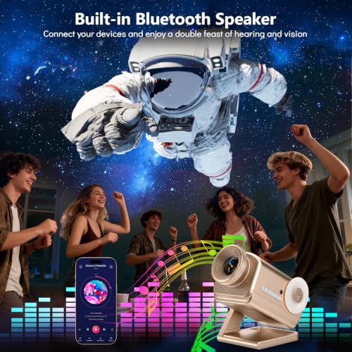 3D Projector 60 Themes HD 3D Galaxy Projector with Bluetooth Speaker & Remote