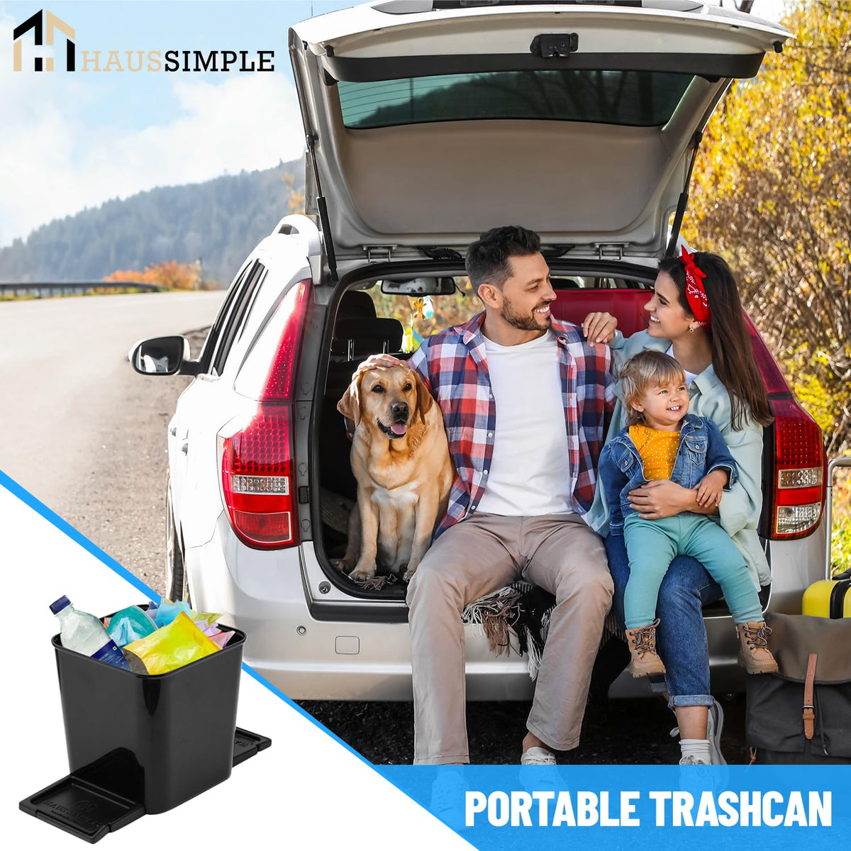 Car Trash Can (Black)