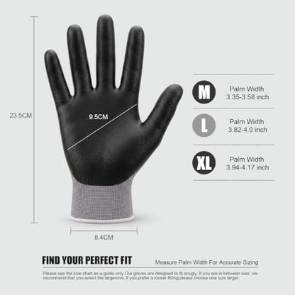 Micro Foam Nitrile Coated Work Gloves