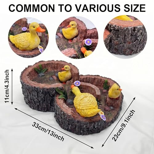 Turtles Gutter Downspout Splash Block Guards Diverter Rain Down Spout Drain Extension Covers Decorative Garden Statues Outdoor Decor for Yard Lawn Patio Frog