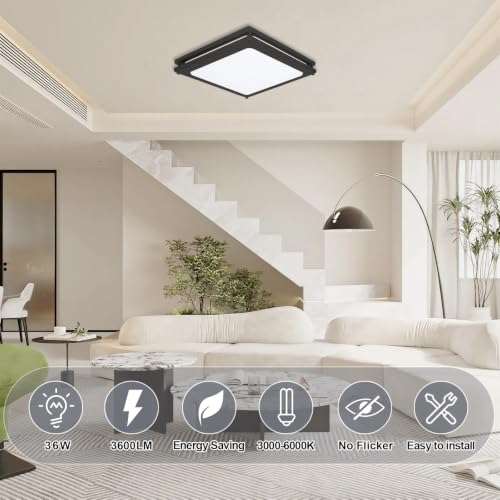 Square Modern Led Ceiling Light Fixture